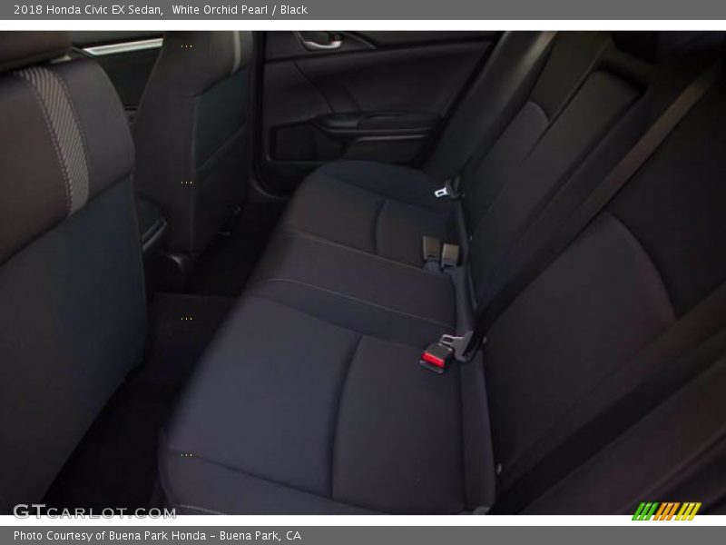 White Orchid Pearl / Black 2018 Honda Civic EX Sedan