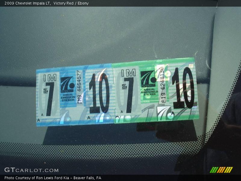 Victory Red / Ebony 2009 Chevrolet Impala LT