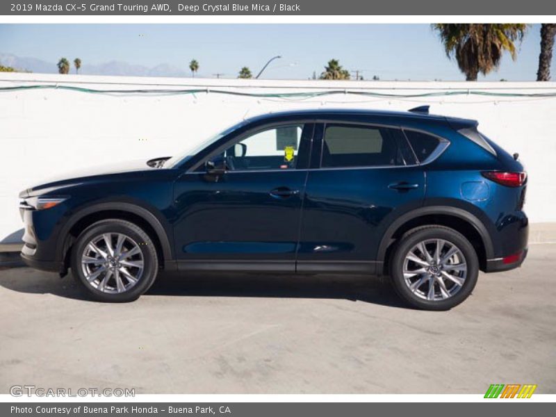 Deep Crystal Blue Mica / Black 2019 Mazda CX-5 Grand Touring AWD