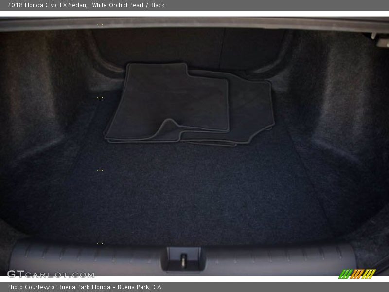 White Orchid Pearl / Black 2018 Honda Civic EX Sedan