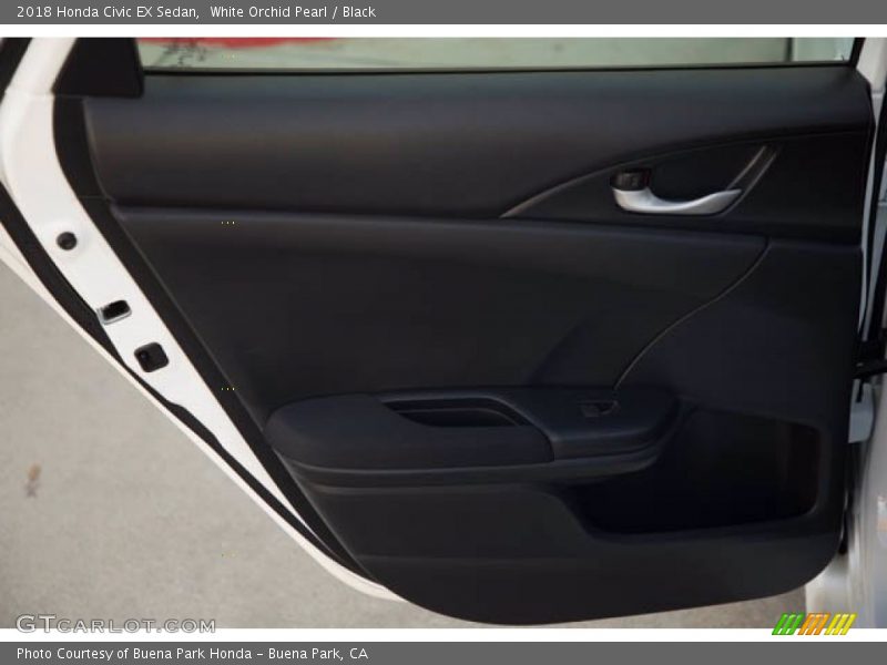 White Orchid Pearl / Black 2018 Honda Civic EX Sedan