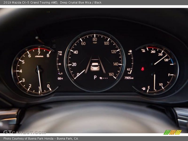Deep Crystal Blue Mica / Black 2019 Mazda CX-5 Grand Touring AWD
