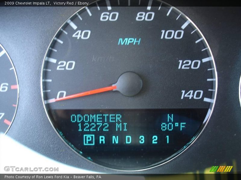 Victory Red / Ebony 2009 Chevrolet Impala LT
