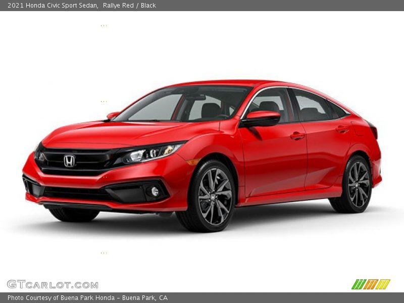 Rallye Red / Black 2021 Honda Civic Sport Sedan