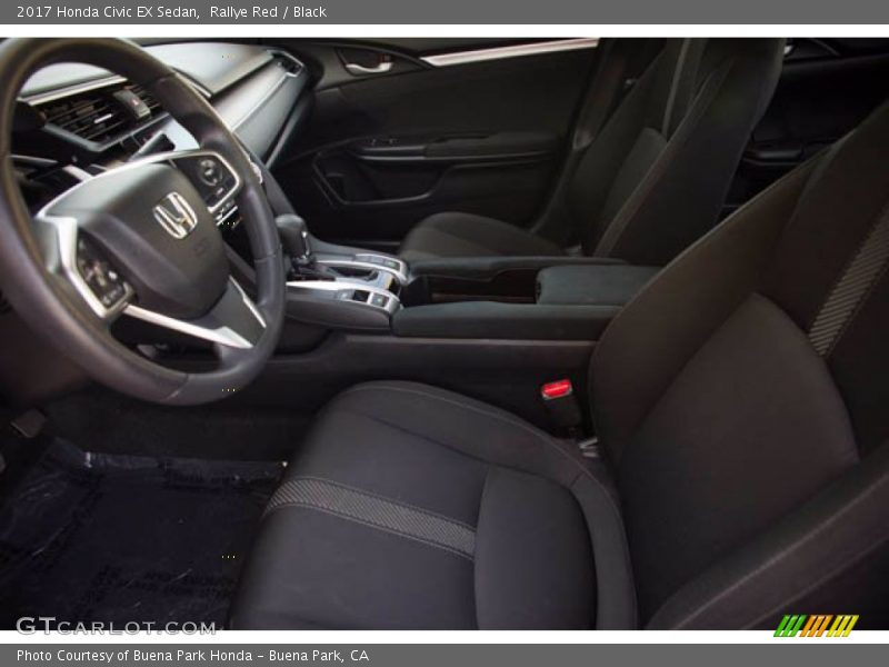 Rallye Red / Black 2017 Honda Civic EX Sedan