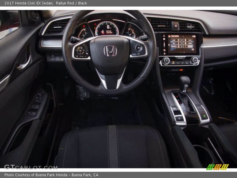 Rallye Red / Black 2017 Honda Civic EX Sedan