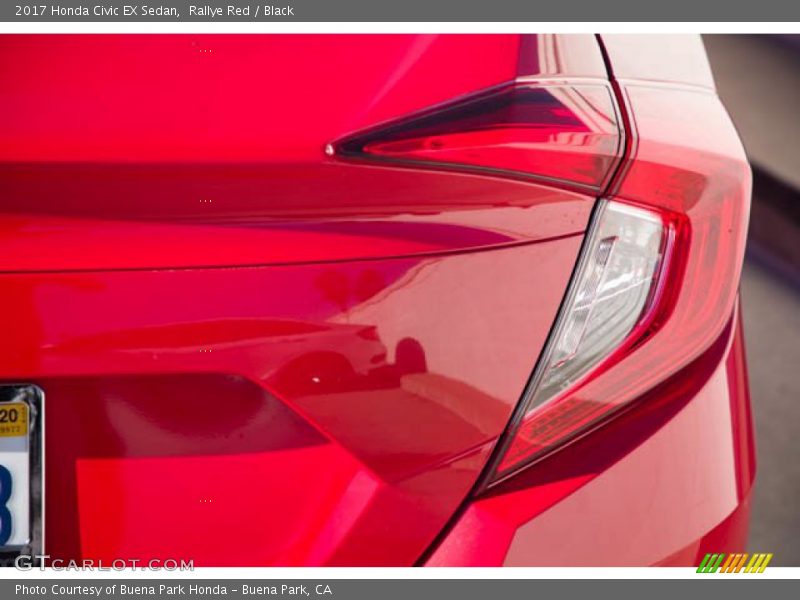 Rallye Red / Black 2017 Honda Civic EX Sedan