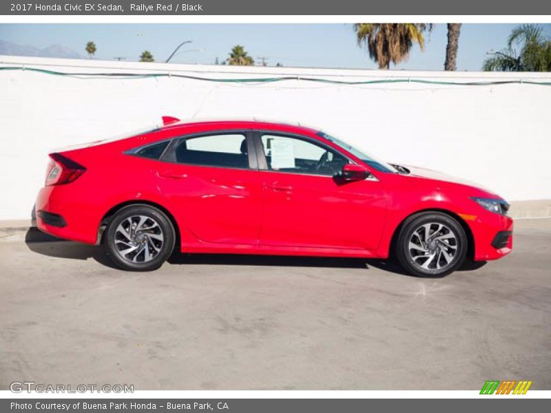 Rallye Red / Black 2017 Honda Civic EX Sedan