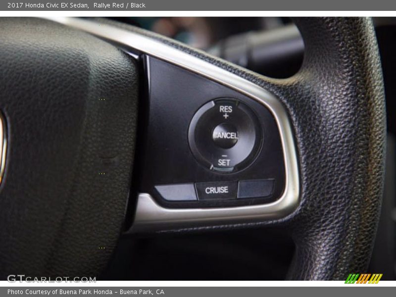 Rallye Red / Black 2017 Honda Civic EX Sedan