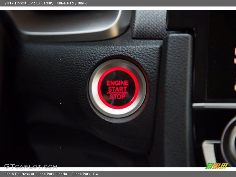 Rallye Red / Black 2017 Honda Civic EX Sedan