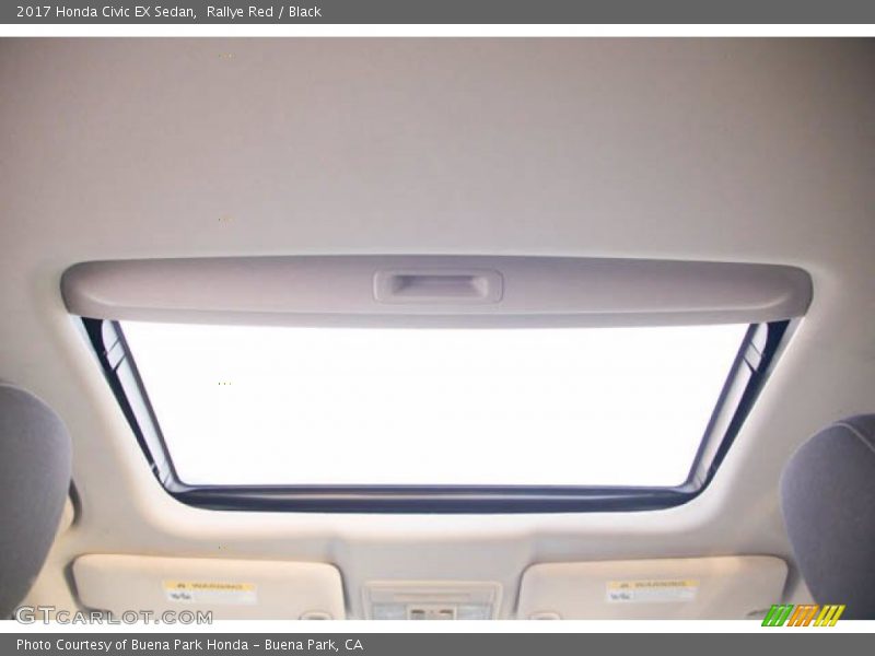 Rallye Red / Black 2017 Honda Civic EX Sedan