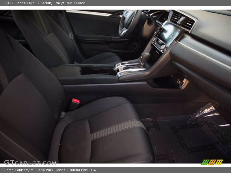 Rallye Red / Black 2017 Honda Civic EX Sedan