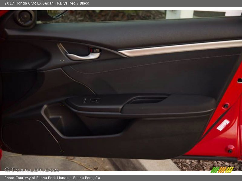 Rallye Red / Black 2017 Honda Civic EX Sedan
