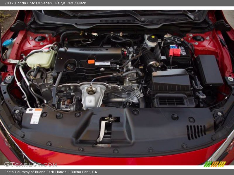 Rallye Red / Black 2017 Honda Civic EX Sedan