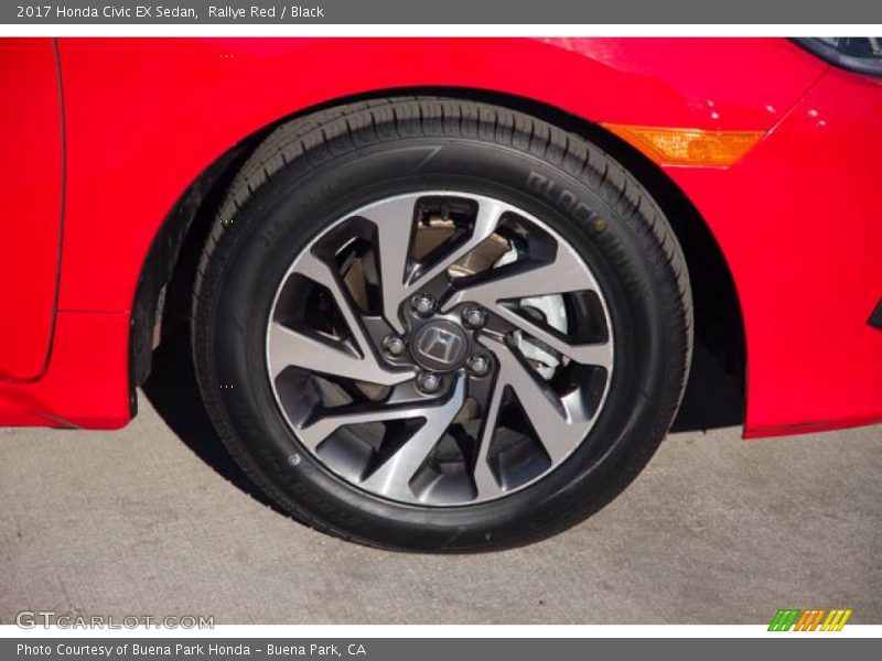 Rallye Red / Black 2017 Honda Civic EX Sedan