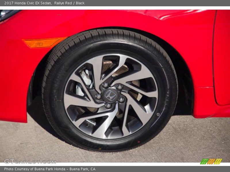 Rallye Red / Black 2017 Honda Civic EX Sedan