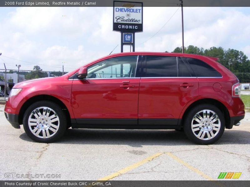 Redfire Metallic / Camel 2008 Ford Edge Limited