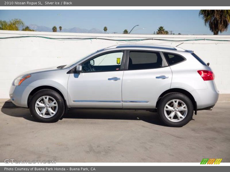 Silver Ice / Black 2010 Nissan Rogue SL