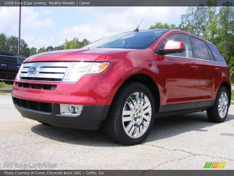 Redfire Metallic / Camel 2008 Ford Edge Limited