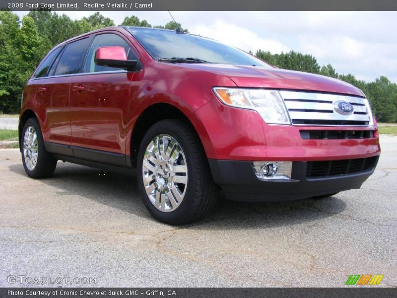 Redfire Metallic / Camel 2008 Ford Edge Limited
