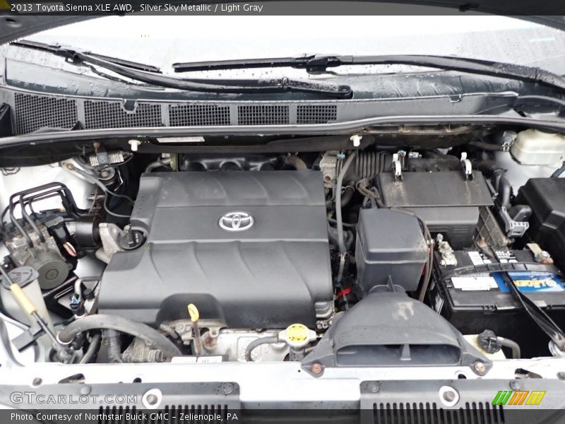 Silver Sky Metallic / Light Gray 2013 Toyota Sienna XLE AWD