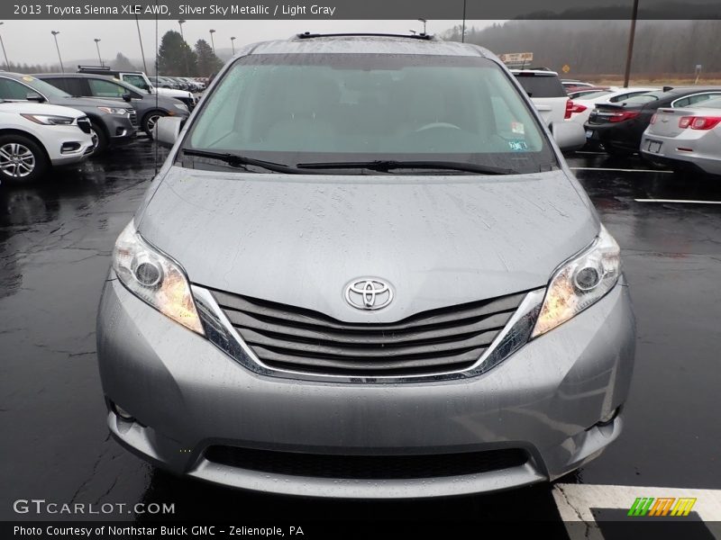 Silver Sky Metallic / Light Gray 2013 Toyota Sienna XLE AWD