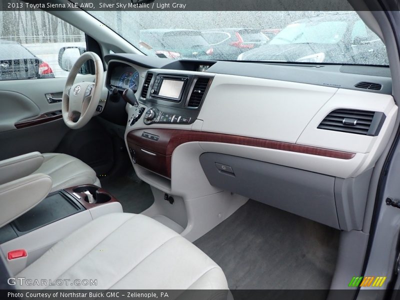 Silver Sky Metallic / Light Gray 2013 Toyota Sienna XLE AWD