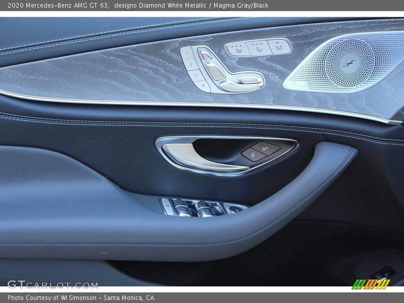 designo Diamond White Metallic / Magma Gray/Black 2020 Mercedes-Benz AMG GT 63