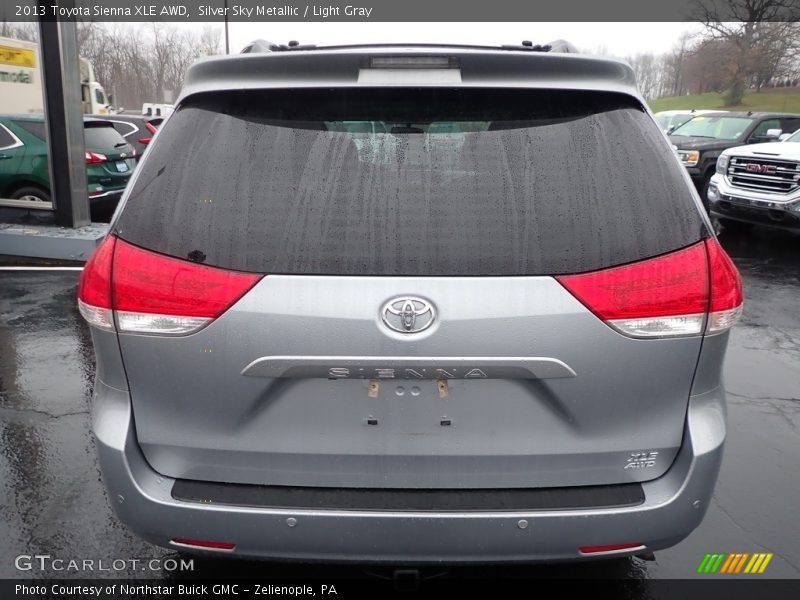 Silver Sky Metallic / Light Gray 2013 Toyota Sienna XLE AWD