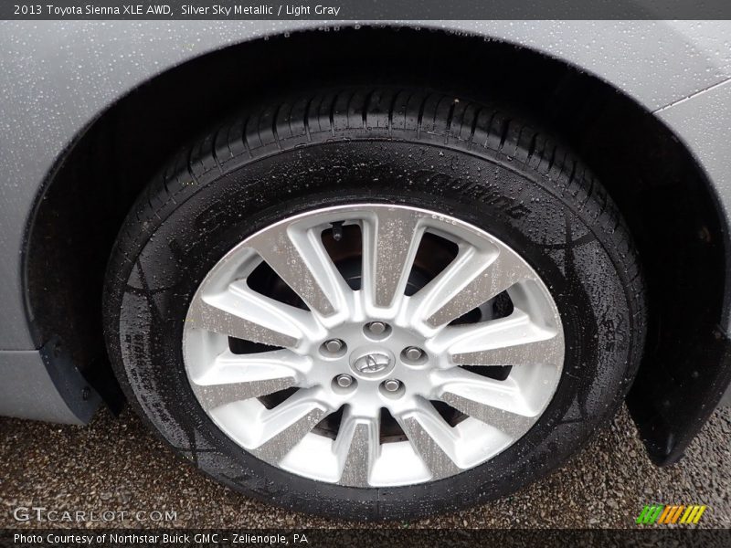 Silver Sky Metallic / Light Gray 2013 Toyota Sienna XLE AWD