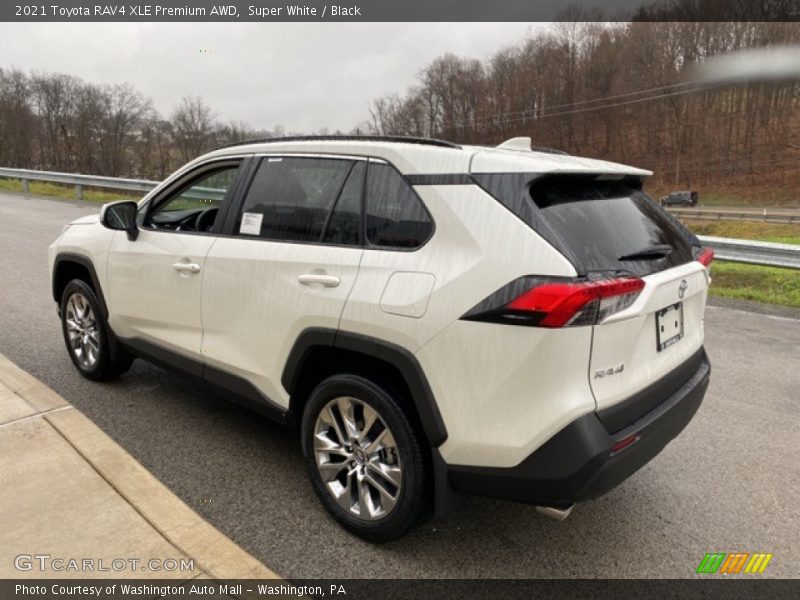 Super White / Black 2021 Toyota RAV4 XLE Premium AWD