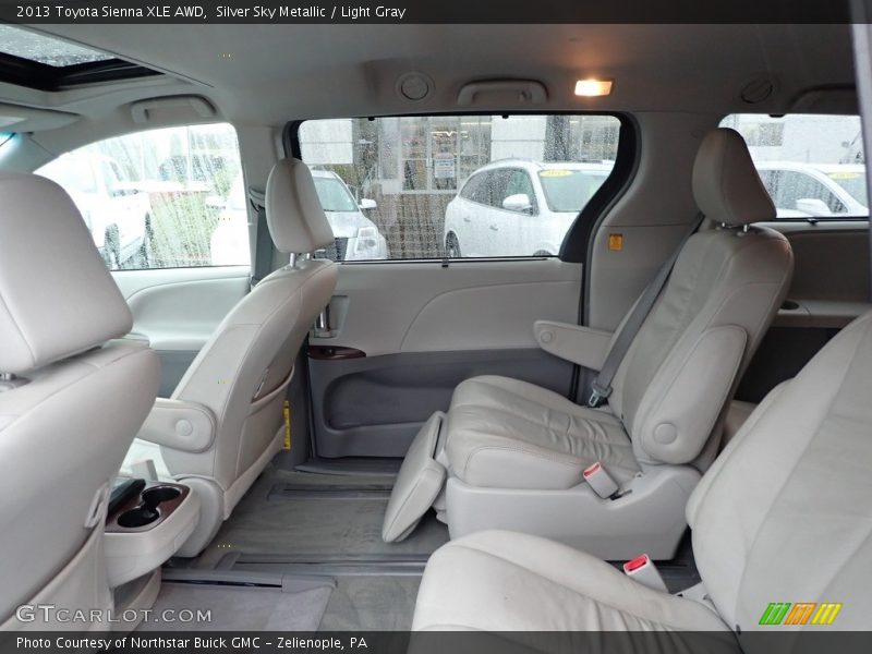 Silver Sky Metallic / Light Gray 2013 Toyota Sienna XLE AWD