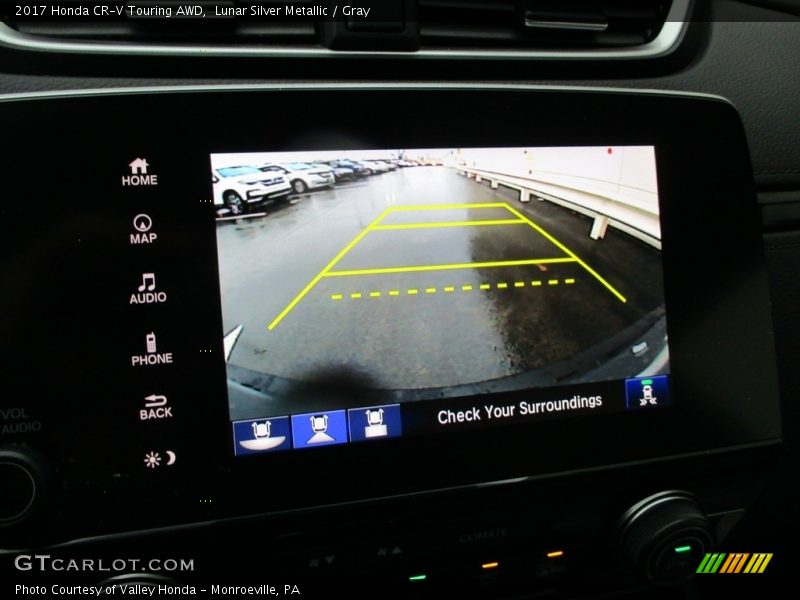 Lunar Silver Metallic / Gray 2017 Honda CR-V Touring AWD