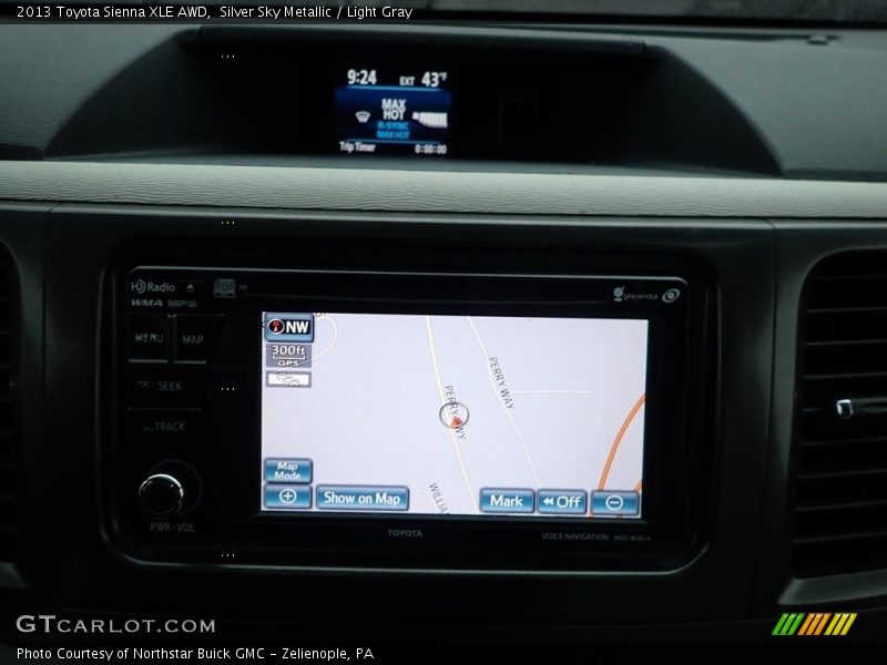Silver Sky Metallic / Light Gray 2013 Toyota Sienna XLE AWD