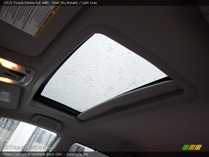 Silver Sky Metallic / Light Gray 2013 Toyota Sienna XLE AWD