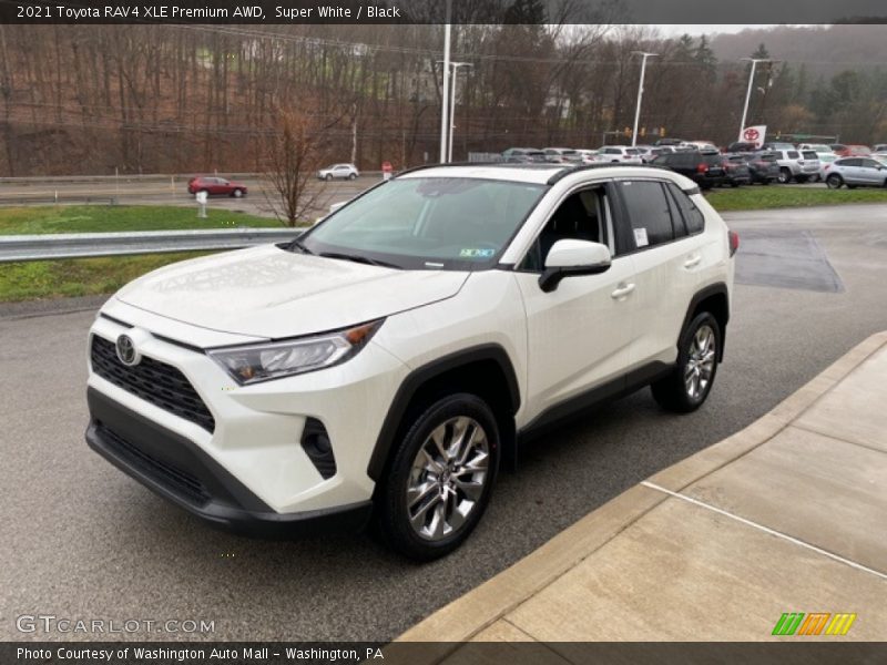 Super White / Black 2021 Toyota RAV4 XLE Premium AWD