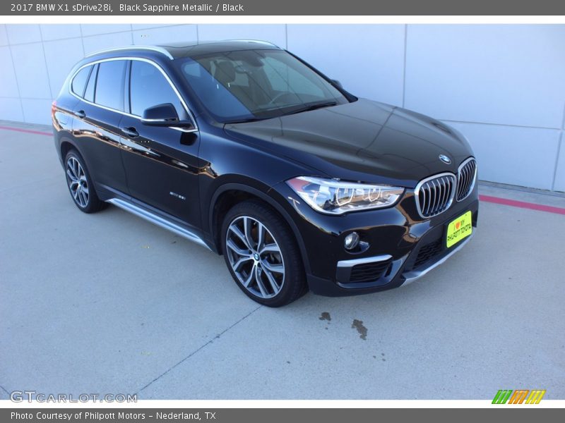 Black Sapphire Metallic / Black 2017 BMW X1 sDrive28i