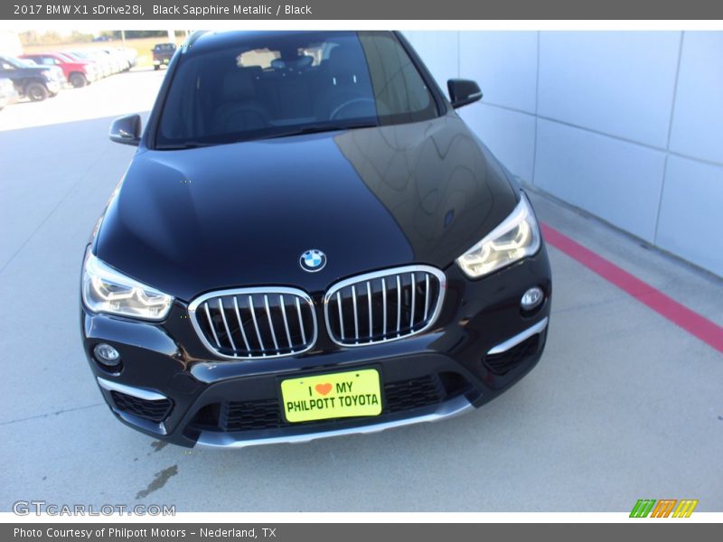 Black Sapphire Metallic / Black 2017 BMW X1 sDrive28i
