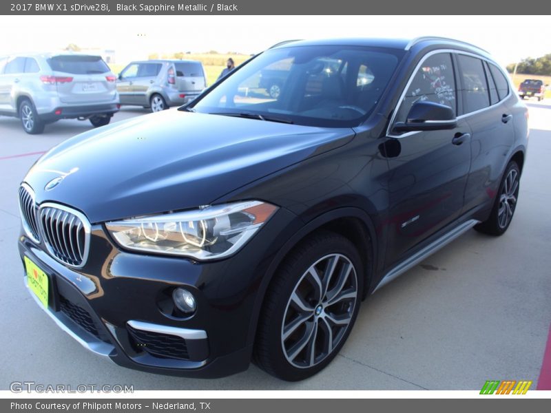 Black Sapphire Metallic / Black 2017 BMW X1 sDrive28i
