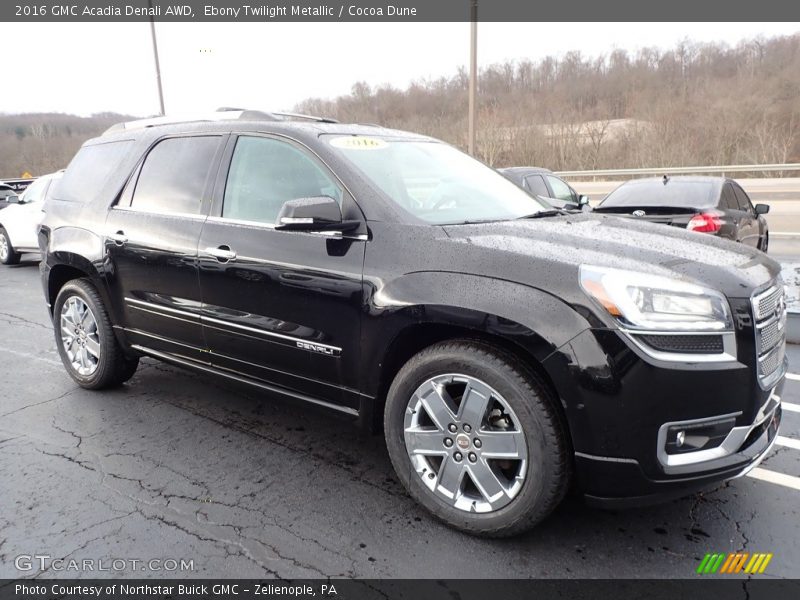 Ebony Twilight Metallic / Cocoa Dune 2016 GMC Acadia Denali AWD