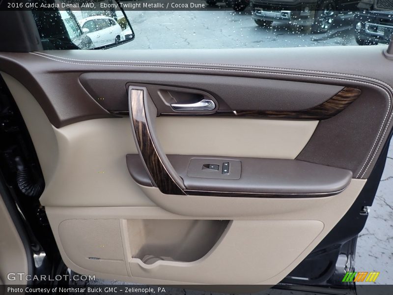 Ebony Twilight Metallic / Cocoa Dune 2016 GMC Acadia Denali AWD