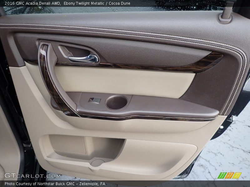 Ebony Twilight Metallic / Cocoa Dune 2016 GMC Acadia Denali AWD