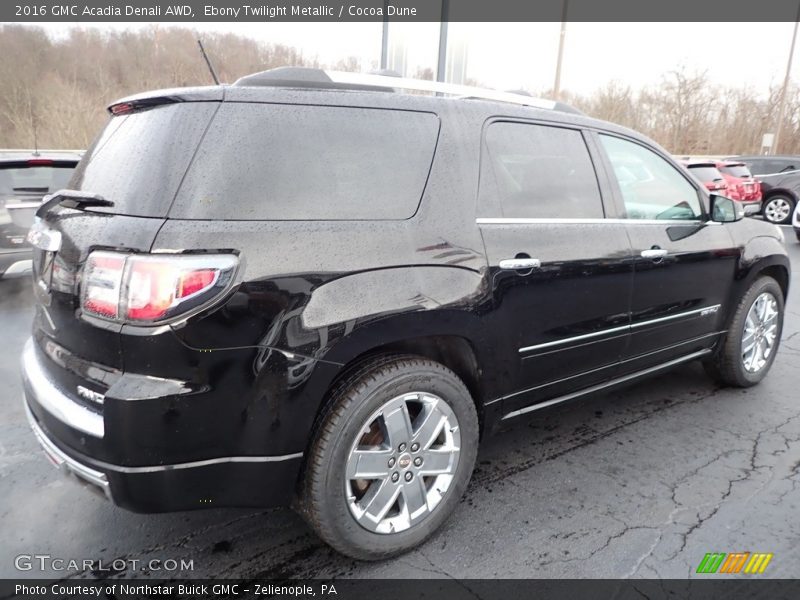 Ebony Twilight Metallic / Cocoa Dune 2016 GMC Acadia Denali AWD