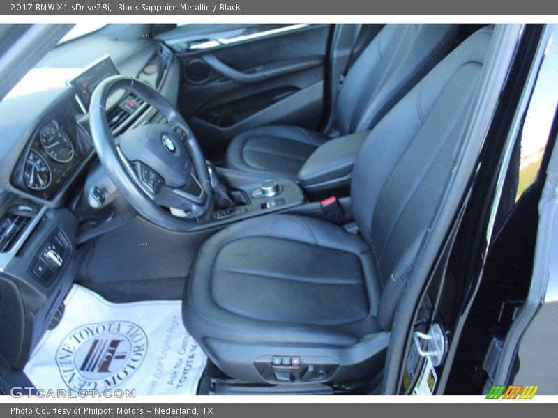Black Sapphire Metallic / Black 2017 BMW X1 sDrive28i