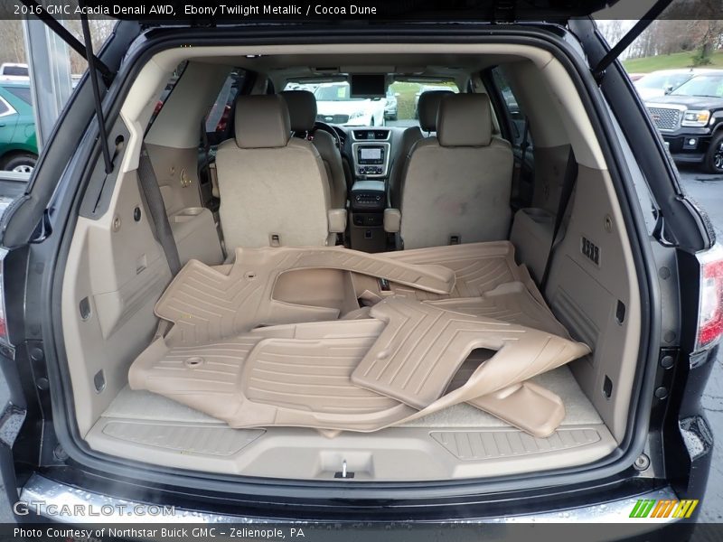 Ebony Twilight Metallic / Cocoa Dune 2016 GMC Acadia Denali AWD