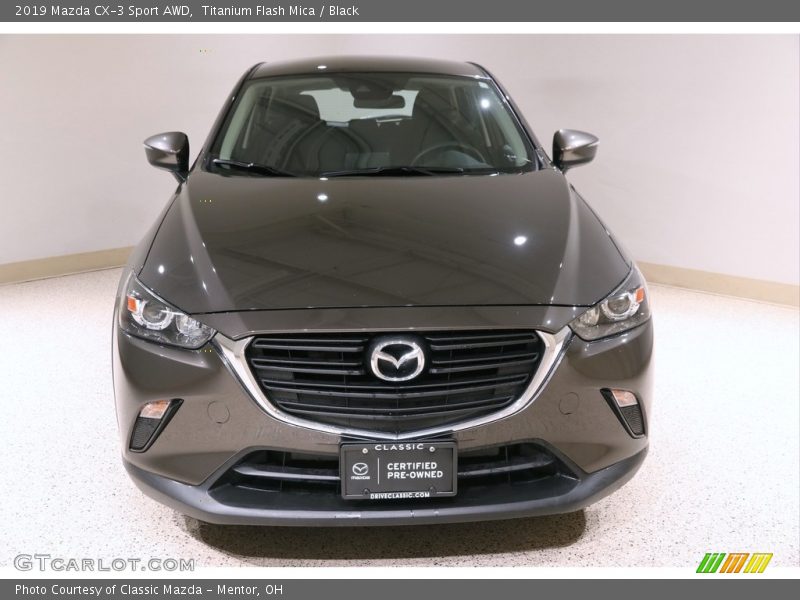Titanium Flash Mica / Black 2019 Mazda CX-3 Sport AWD