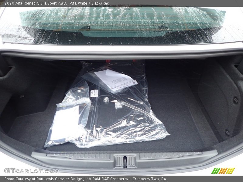 Alfa White / Black/Red 2020 Alfa Romeo Giulia Sport AWD