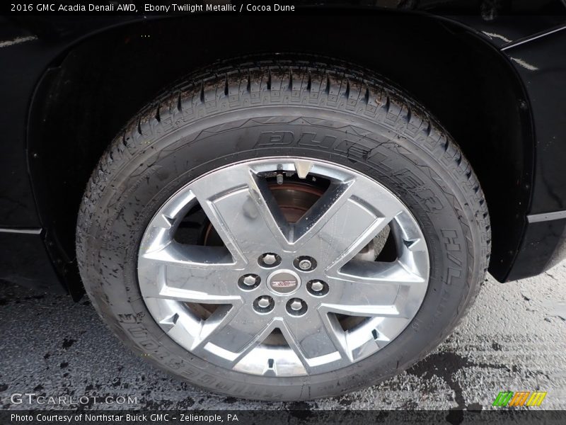 Ebony Twilight Metallic / Cocoa Dune 2016 GMC Acadia Denali AWD