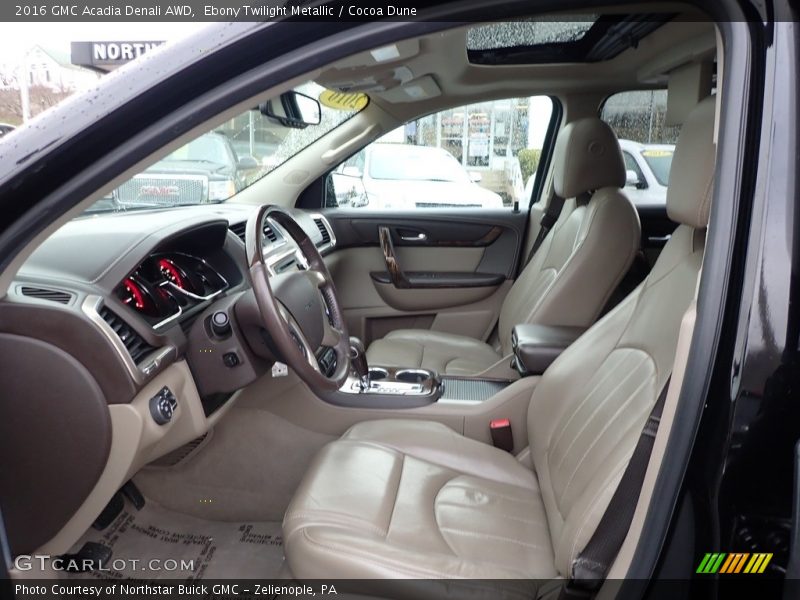 Ebony Twilight Metallic / Cocoa Dune 2016 GMC Acadia Denali AWD