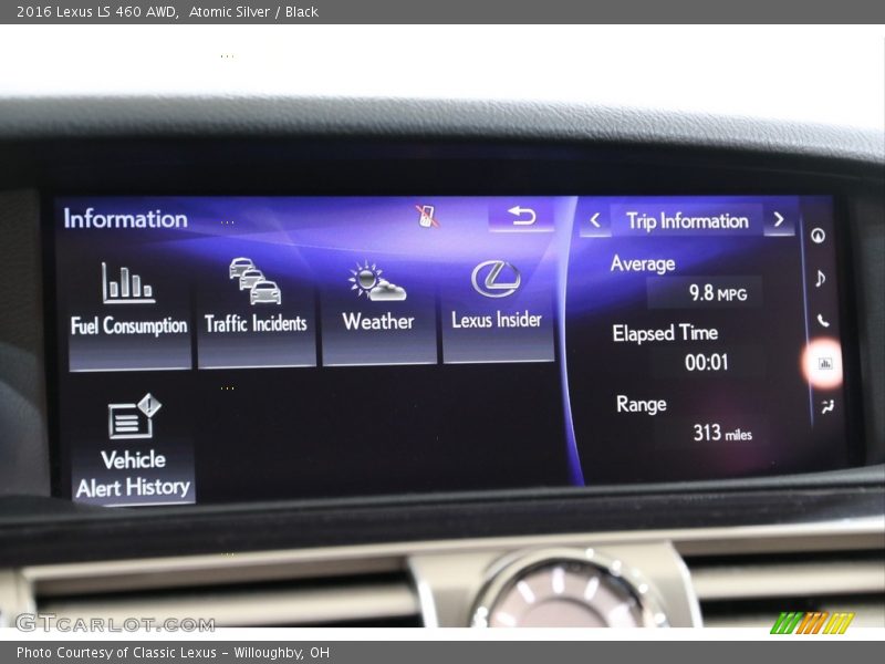 Atomic Silver / Black 2016 Lexus LS 460 AWD